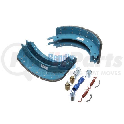 Bendix KT4707QBA200 Drum Brake Shoe Kit - Relined, 16-1/2 in. x 7 in., With Hardware, For Rockwell / Meritor "Q" Brakes