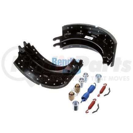 Bendix KT4707QBA230 Drum Brake Shoe Kit - Relined, 16-1/2 in. x 7 in., With Hardware, For Rockwell / Meritor "Q" Brakes