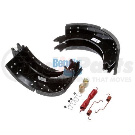 Bendix KT4709E2600 Drum Brake Shoe Kit - Relined, 16-1/2 in. x 7 in., With Hardware, For Bendix® (Spicer®) Extended Service II Brakes