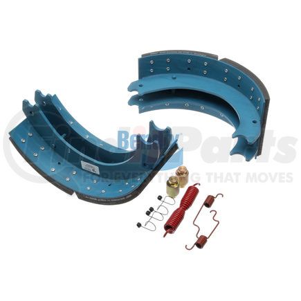 Bendix KT4709E2BA201 Drum Brake Shoe Kit - Relined, 16-1/2 in. x 7 in., With Hardware, For Bendix® (Spicer®) Extended Service II Brakes
