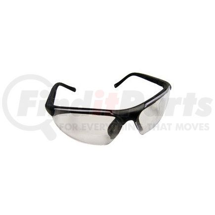 SAS Safety Corp 541-1500 Black Frame Sidewinder™ Readers Eyewear with Clear Lens, 1.5 Magnification