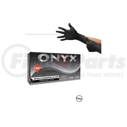 Microflex N642 ONYX® Powder-Free Nitrile Examination Gloves, Black, Medium