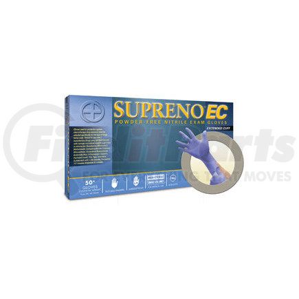 Microflex SEC3753XL Supreno® EC Powder-Free Extended Cuff Nitrile Examination Gloves, Blue, 3XL