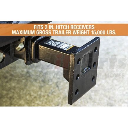Buyers Products PM105 Trailer Hitch Pintle Hook Mount - 2 in. Pintle Hook, 2 Position/10 in. Shank