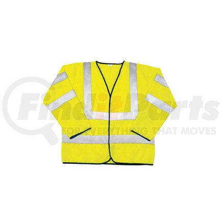 SAS SAFETY CORP 690-1309 ANSI Class 3 Safety Jacket, Yellow, Large