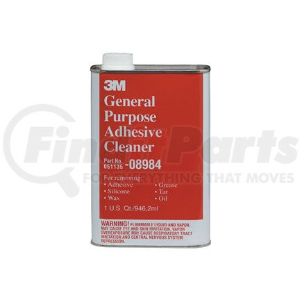 3M 8984 General Purpose Adhesive Cleaner 08984, Quart (not for sale in California)