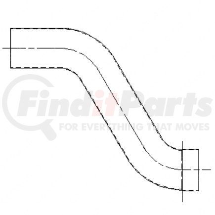 Freightliner 04-13973-000 Exhaust Pipe - 5 in. Inside/Outside Diameter, Offset