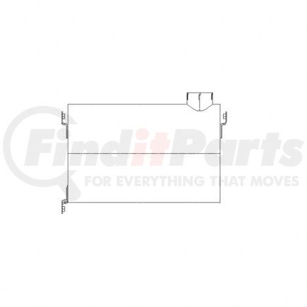 Freightliner 04-20014-001 Exhaust Muffler - Left Side, Aluminized Steel