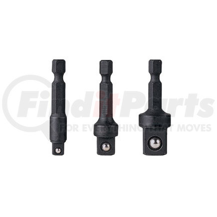 Grey Pneumatic 1403HA 3 Pc. 1/4" Hex Drive Friction Ball Adapter Set