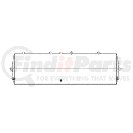 Freightliner 12-18865-000 Air Brake Air Tank - Primary, Aluminum, 1730, Fs65