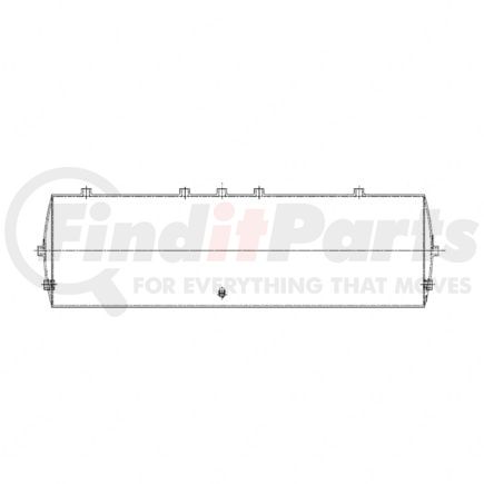 Freightliner 12-18865-000 Air Brake Air Tank - Primary, Aluminum, 1730, Fs65