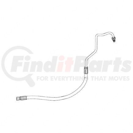 Freightliner 14-17369-000 Power Steering Pressure Hose - Steel, 8000 psi Burst Pressure