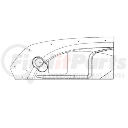 Freightliner 17-12645-001 Fender Splash Shield