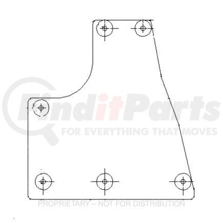 Freightliner 17-14162-001 Fender Splash Shield