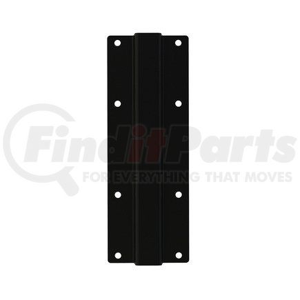 Freightliner 22-59325-000 Mud Flap Bracket - Steel, Black, 374 mm x 134.1 mm, 3.22 mm THK