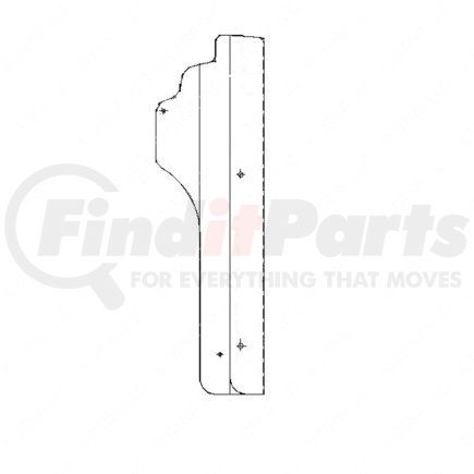 Freightliner 22-43731-002 Truck Cab Side Extender