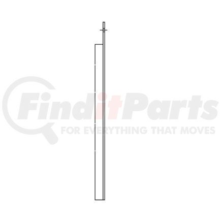 Freightliner 22-61644-012 Mud Flap - 30 Inch, Mitered 1, Black, Left Hand