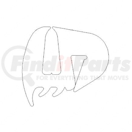 Freightliner 18-33774-000 Rear Window Glass Seal, Rubber, Heavy Duty EPDM Rubber Alloy