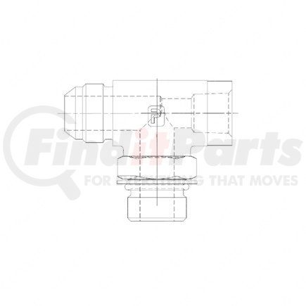 Freightliner 23-12455-000 Tee - 12 Jic X -12 Orb X -8 Fpt