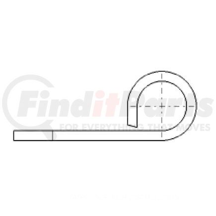 Freightliner 23-13062-061 Electrical Cables Terminals - Flag, 0.313 Inch, 1.3L, 6Ga