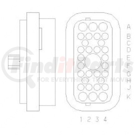 Freightliner 23-13142-013 Plug - 30 Cavity, Mpmxds, Pac12193502