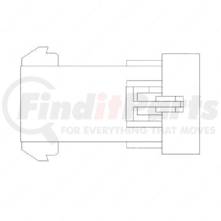 Freightliner 23-13142-512 Receptacle - 5 Cavity, 1 Blkd, Mp150S, Pac, Black