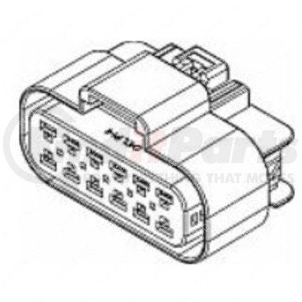 Freightliner 23-13144-004 Plug - 12 Cavity, Global Terminal280S, Pac15326910