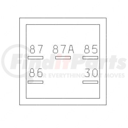 Freightliner 23-11276-041 Multi-Purpose Relay - SPDT, Mini 280, W/P, Mounting Bracket