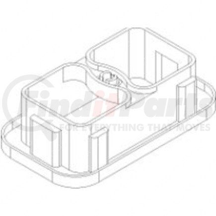 Freightliner 23-13154-600 Connector Shroud - With Split Bulkhaed, 68 Cavity