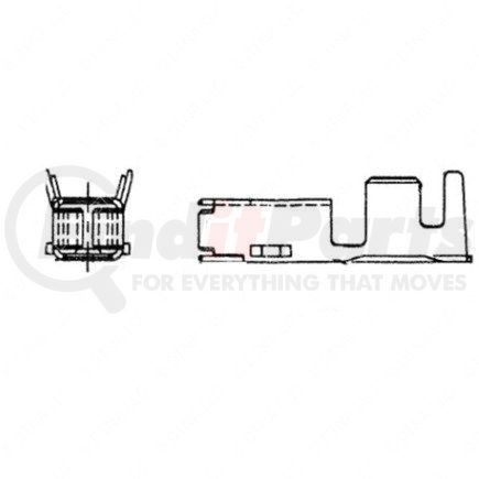 Freightliner 23-13215-300 Electrical Cables Terminals - Female, Minifuse, 3-5 (12-10)