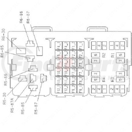 Freightliner 23-13305-004 Plug - 53 Cavity, Pdmxd, Aflr63264, 001