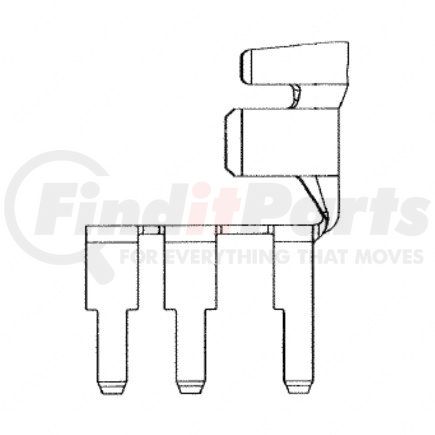 Freightliner 23-13430-011 Electrical Cables Terminals - Male, Mbb, 8-13(8-6), 5 Way