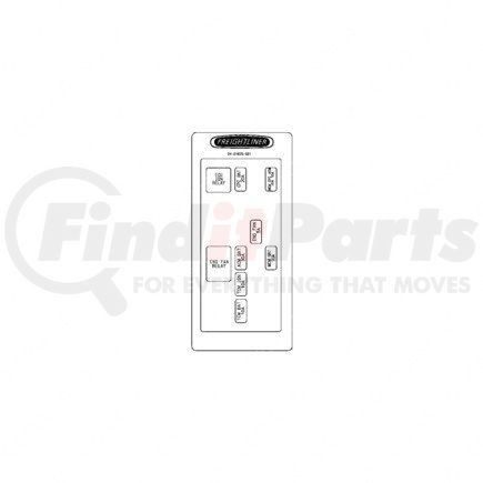 Freightliner 24-01670-021 Miscellaneous Label - Miscellaneous Electric Center, Power Transmission, Medium Duty Engine System