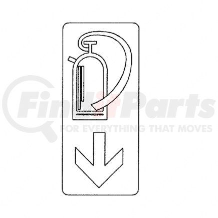 Freightliner A 003 817 03 20 Sign Fire Extinguisher
