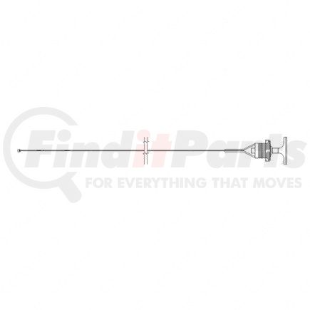 Freightliner A01-20252-016 Engine Oil Dipstick - L10, Front Sump, Twist & Lock (T&B)