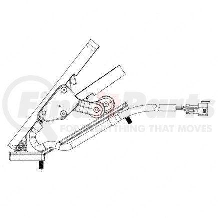 Freightliner A01-26660-000 Accelerator Pedal Assembly - 83 mm Pedal Length