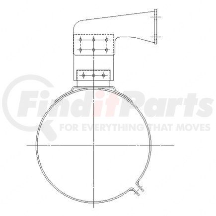 Freightliner A04-16895-000 Exhaust Muffler