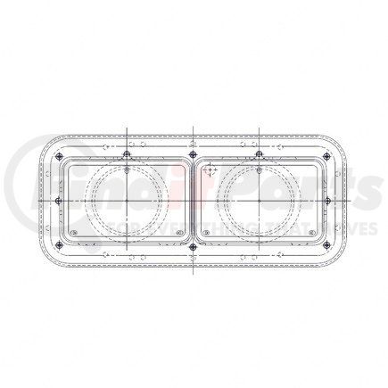 Freightliner A06-18792-004 HEADLIGHT. DUAL RECT