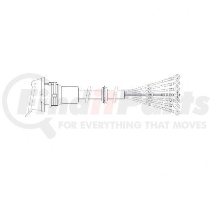 Freightliner A06-19349-294 RCPT 7 WAY W/CABLE