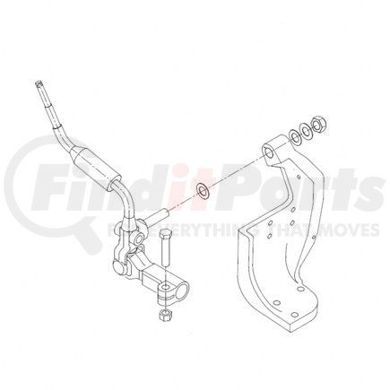 Freightliner A07-16702-001 Transmission Shift Lever - Shifter Assembly Control