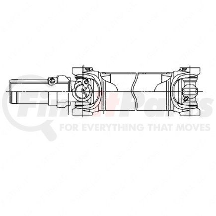 Freightliner A09-10299-006 Drive Shaft - Main, 1480, In-Tube-Cr
