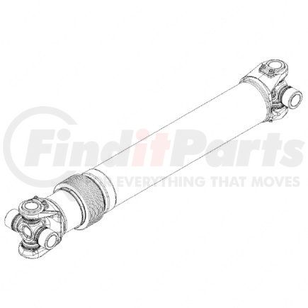 Freightliner A09-10515-252 Drive Shaft Assembly - Spl170Xl, Main, 25 Degree, 25.5 Inch (#3)