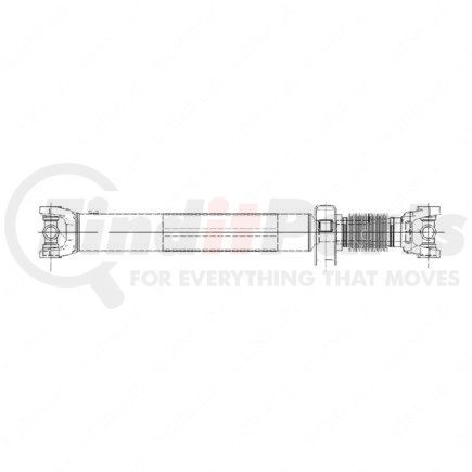 Freightliner A09-10741-503 Drive Shaft - Midship, Bearing, Painted