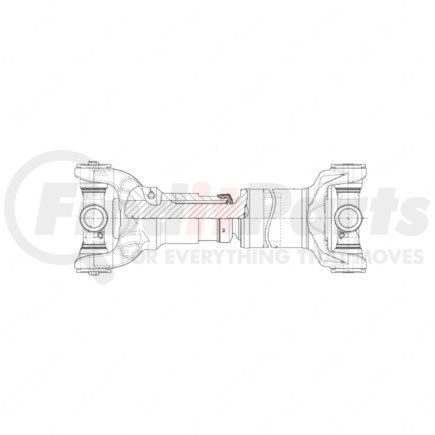 Freightliner A09-11429-560 Driveline - 176XLT Half Round, Main, 56.0 Inch