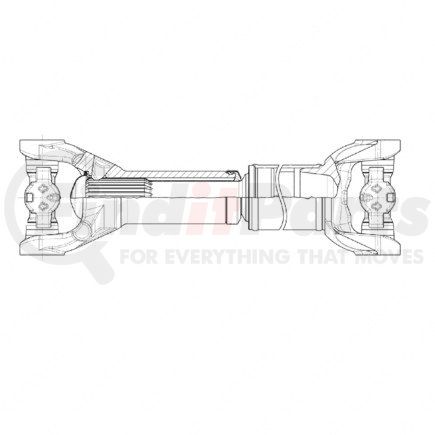 Freightliner A09-11471-230 Drive Shaft - RPL20, 30 Degree, 23.0 Inch #3, Prime