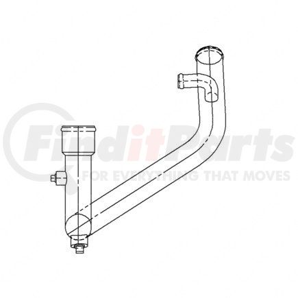 Freightliner A05-16765-000 PIPE ASM RADIATOR LOW