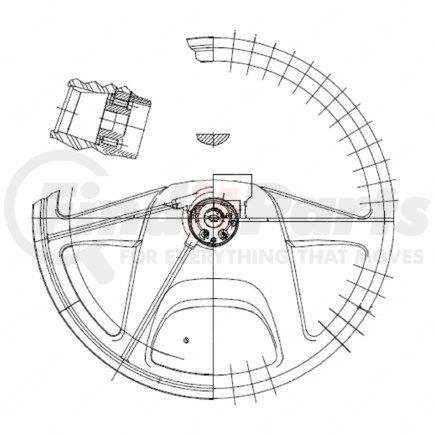 Freightliner A14-12612-003 Steering Wheel Assembly