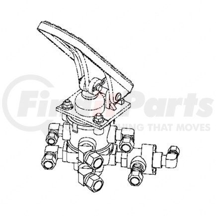 Freightliner A12-17136-004 FT VALVE,FLH,NT,W/HND