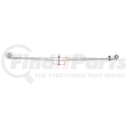 Freightliner A16-16404-000 Leaf Spring Assembly - Front, 60 In, 6500Lb