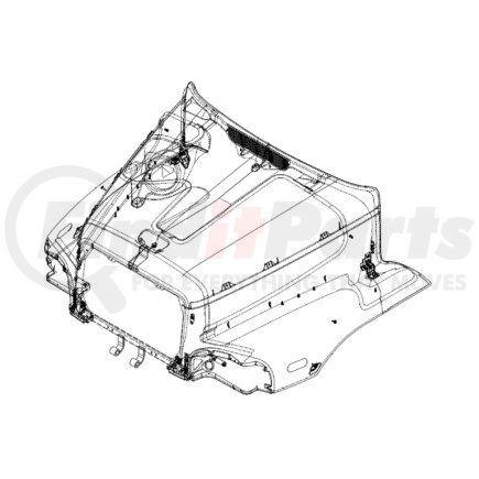 Freightliner A17-15376-007 PANEL HOOD SKIN HOOD ASM A